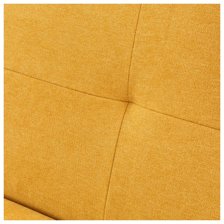 Canapé convertible - 3 places - AGATHE - Tissu Moutarde - 180 x 74 x 72 cm Canapé convertible - 3 places - AGATHE - Tissu Moutarde - 180 x 74 x 72 cm