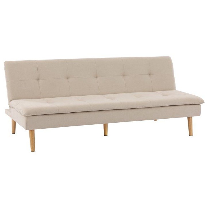 Canapé convertible - 3 places - AGATHE - Tissu Beige - 180 x 74 x 72 cm Canapé convertible - 3 places - AGATHE - Tissu Beige - 180 x 74 x 72 cm