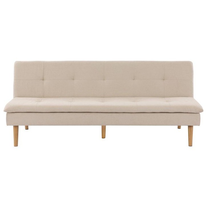 Canapé convertible - 3 places - AGATHE - Tissu Beige - 180 x 74 x 72 cm Canapé convertible - 3 places - AGATHE - Tissu Beige - 180 x 74 x 72 cm