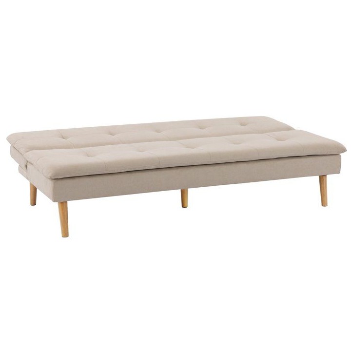 Canapé convertible - 3 places - AGATHE - Tissu Beige - 180 x 74 x 72 cm Canapé convertible - 3 places - AGATHE - Tissu Beige - 180 x 74 x 72 cm