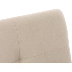 Canapé convertible - 3 places - AGATHE - Tissu Beige - 180 x 74 x 72