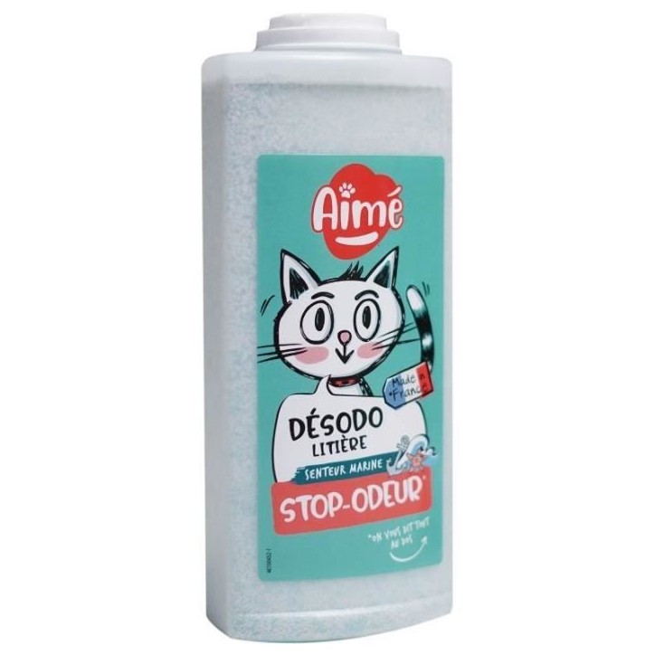 Hygiene chat - AIME - Désodorisant litiere - Marine - 700 ml - 100 % Naturel
