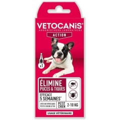 Pipette Anti-puces & Tiques - VETOCANIS - Traitement et Protection - A
