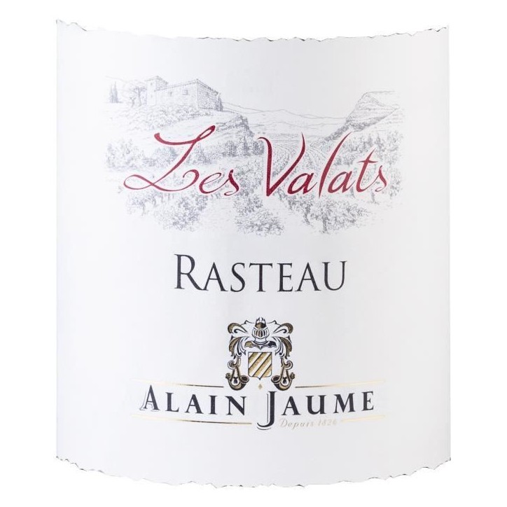 Alain Jaume Les Valats 2023 Rasteau - Vin rouge des Côtes du Rhône