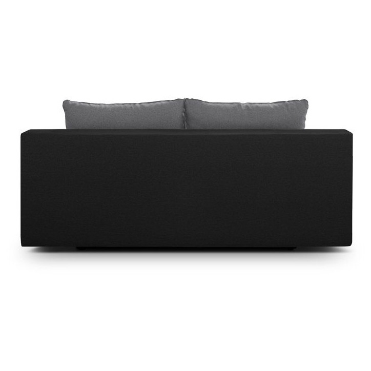 Canapé convertible - 3 places - ALAN - Tissu Gris clair / Anthracite - Coffre - 203 x 89 x 99 cm Canapé convertible - 3 places - ALAN - Tissu Gris clair / Anthracite - Coffre - 203 x 89 x 99 cm