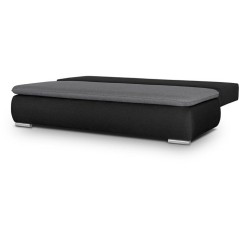 Canapé convertible - 3 places - ALAN - Tissu Gris clair / Anthracite