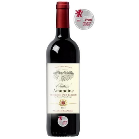 Château Amandine 2022 Puisseguin Saint-Émilion - Vin rouge de Bordea