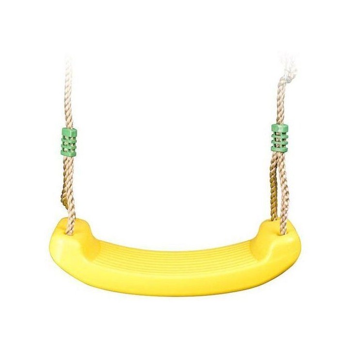 Balançoire plastique jaune pour portique 2 m - 2,5 m Trigano Balançoire plastique jaune pour portique 2 m - 2,5 m Trigano