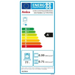 Four encastrable - Pyrolyse + Hydro clean - AMICA - ED57589BA+ - Noir