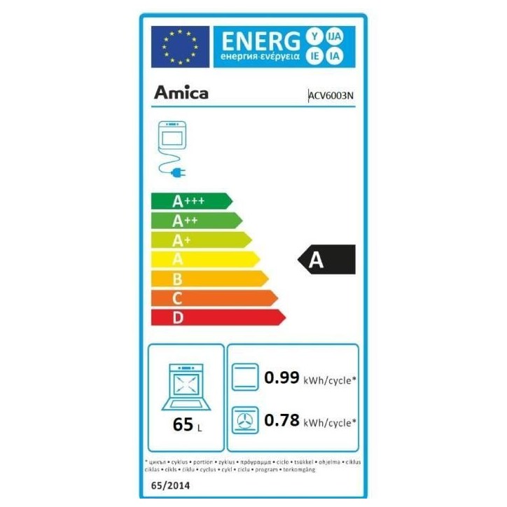 Cuisiniere vitrocéramique - AMICA - ACV6003RN - 4 feux - 1500 W - 60 cm - Noir Cuisiniere vitrocéramique - AMICA - ACV6003RN - 4 feux - 1500 W - 60 cm - Noir