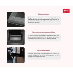 Cuisiniere vitrocéramique - AMICA - ACV6003RN - 4 feux - 1500 W - 60