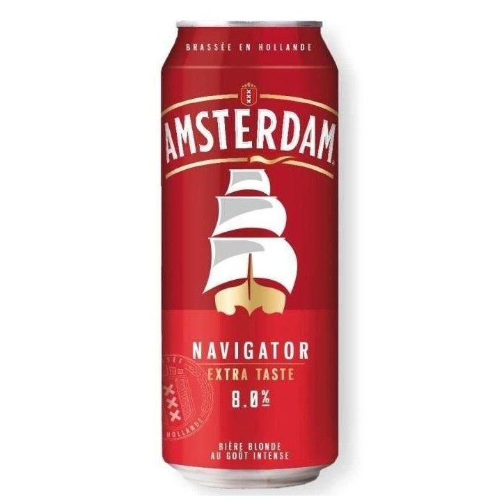 Biere Amsterdam Navigator Extra taste - Canettes 24 x 50 cl - 8°