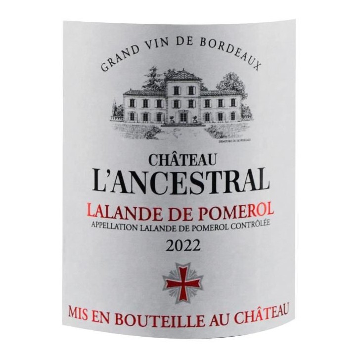 Château L'Ancestral 2022 Lalande de Pomerol - Vin rouge du Sud Ouest