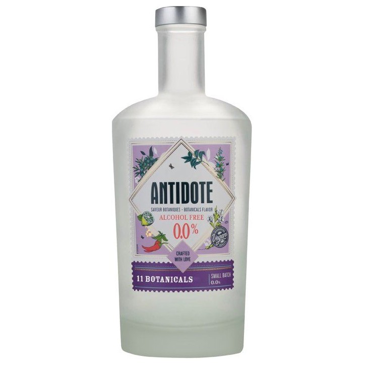 Antidote - Végan - Saveur botaniques - Eau aromatisée - 0,0% Vol. - 70cl