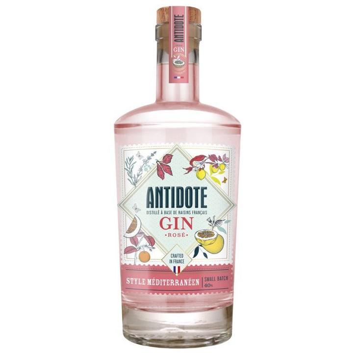 Antidote - Style Méditerranéen - Rosé - Gin - 40,0% Vol. - 70cl