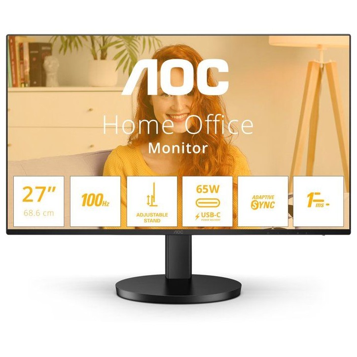Ecran PC - AOC - 27'' - QHD - 100Hz - Dalle IPS - 1ms - Ajustable en hauteur - Q27B3CF2 Ecran PC - AOC - 27'' - QHD - 100Hz - Dalle IPS - 1ms - Ajustable en hauteur - Q27B3CF2