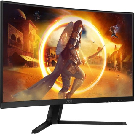 Ecran PC incurvé Gamer - AOC - 32'' - QHD - 180Hz - Dalle Fast VA - 0,5ms - CQ32G4VE