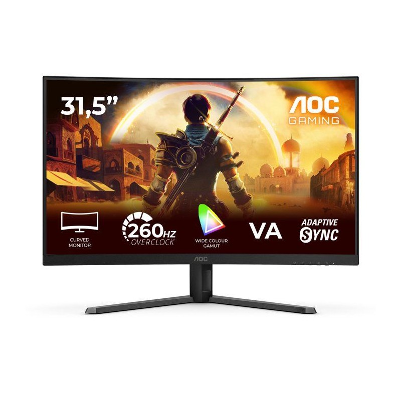 Ecran PC incurvé Gamer - AOC - 32'' - FHD - 260Hz OC (240Hz natif) -