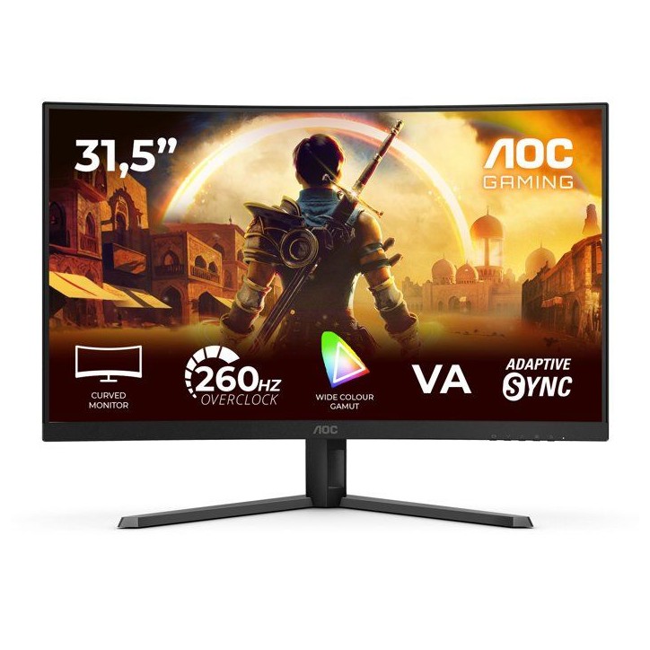 Ecran PC incurvé Gamer - AOC - 32'' - FHD - 260Hz OC (240Hz natif) - Dalle VA - 0,3ms - C32G42ZE Ecran PC incurvé Gamer - AOC - 32'' - FHD - 260Hz OC (240Hz natif) - Dalle VA - 0,3ms - C32G42ZE