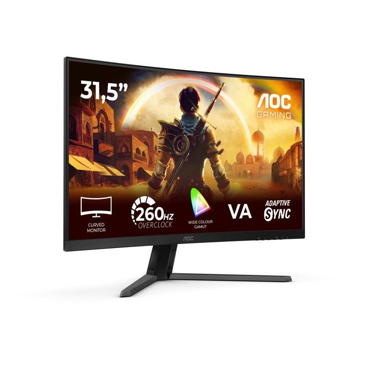 Ecran PC incurvé Gamer - AOC - 32'' - FHD - 260Hz OC (240Hz natif) - Dalle VA - 0,3ms - C32G42ZE Ecran PC incurvé Gamer - AOC - 32'' - FHD - 260Hz OC (240Hz natif) - Dalle VA - 0,3ms - C32G42ZE