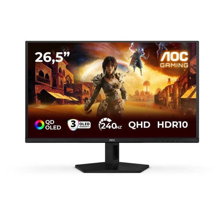 Ecran PC Gamer - AOC - 27'' - QHD - 240Hz - Dalle QD-OLED - 0,03ms - Q27G41ZDF Ecran PC Gamer - AOC - 27'' - QHD - 240Hz - Dalle QD-OLED - 0,03ms - Q27G41ZDF