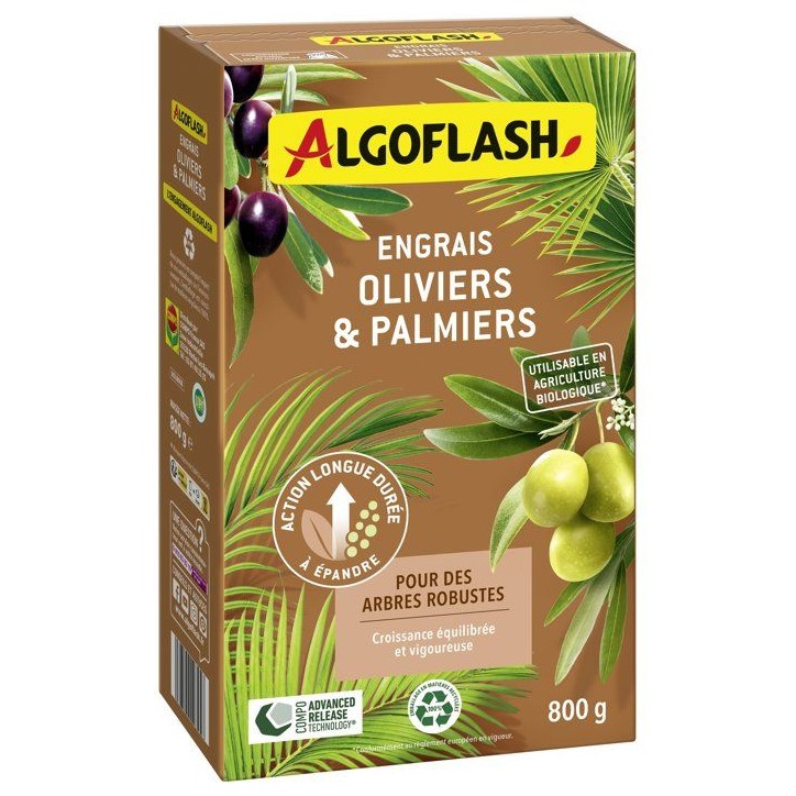 Engrais palmiers - ALGOFLASH - Oliviers & palmiers - 800 g - UAB Engrais palmiers - ALGOFLASH - Oliviers & palmiers - 800 g - UAB