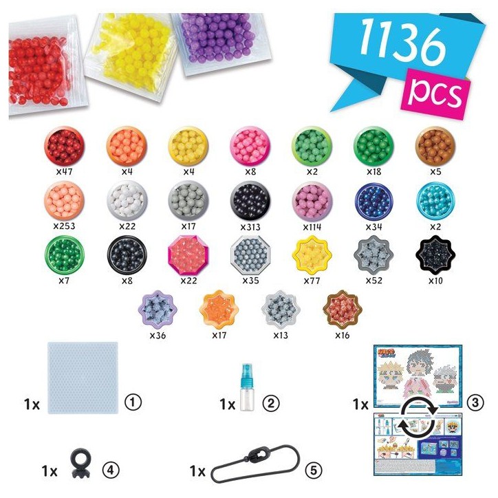 Le kit porte-clés Naruto - Aquabeads - 35118 Le kit porte-clés Naruto - Aquabeads - 35118