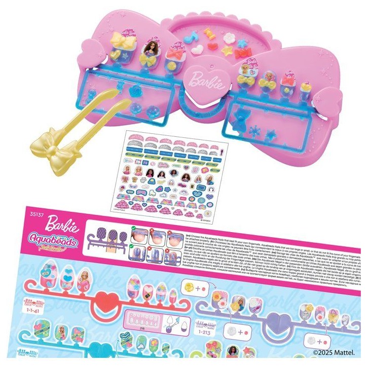 Mon coffret de manucure Barbie - Aquabeads - 35137 Mon coffret de manucure Barbie - Aquabeads - 35137