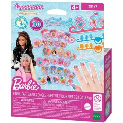 La recharge d'ongles - AQUABEADS - Barbie - 40 ongles avec décoration