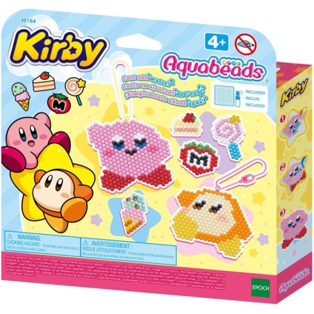 Le kit porte-clés - AQUABEADS - Kirby - Perles différentes couleurs