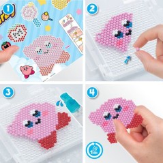 Le kit porte-clés - AQUABEADS - Kirby - Perles différentes couleurs