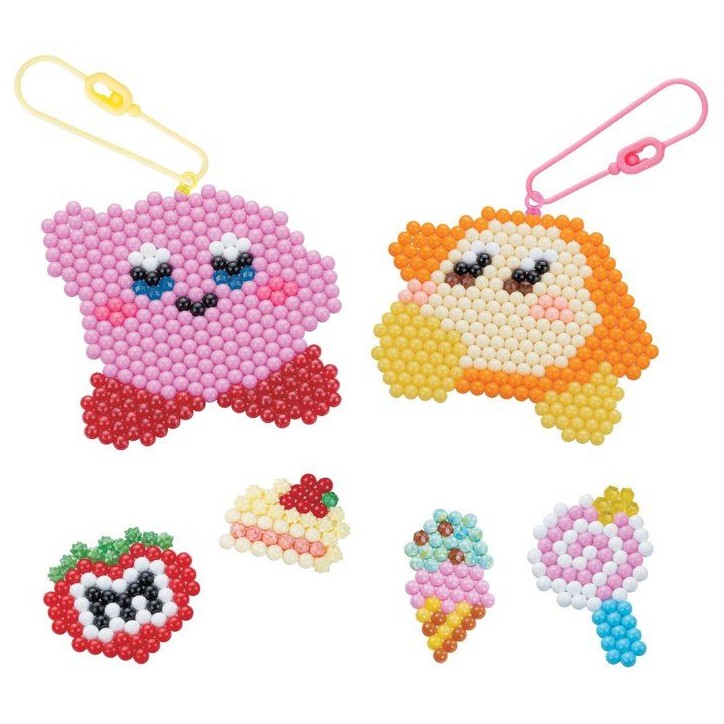 Le kit porte-clés - AQUABEADS - Kirby - Perles différentes couleurs - Des 4 ans