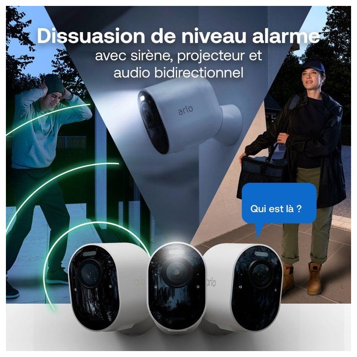 Caméra de surveillance - Arlo - Pro 6 2K+ Kit de 2 caméras Caméra de surveillance - Arlo - Pro 6 2K+ Kit de 2 caméras