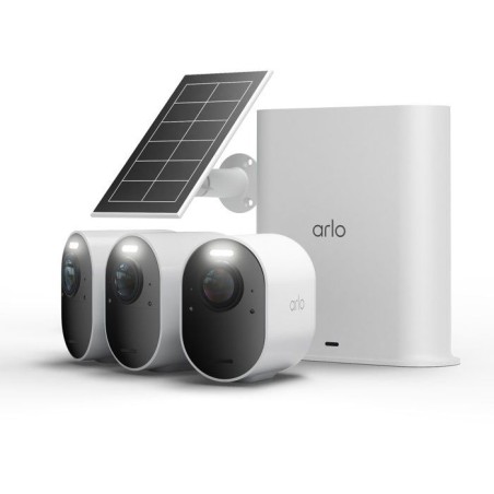 Caméra de surveillance - Arlo - Ultra 3 Kit de 3 caméras + 1 panneau