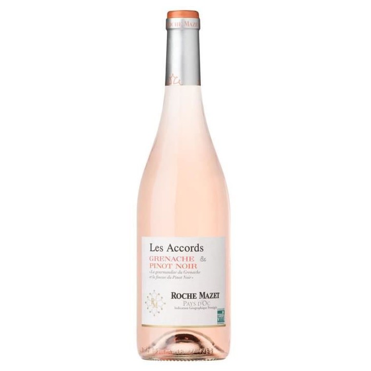 Les Accords de Roche Mazet Grenache & Pinot Noir 2024 Pays d'Oc - Vin rosé de Languedoc
