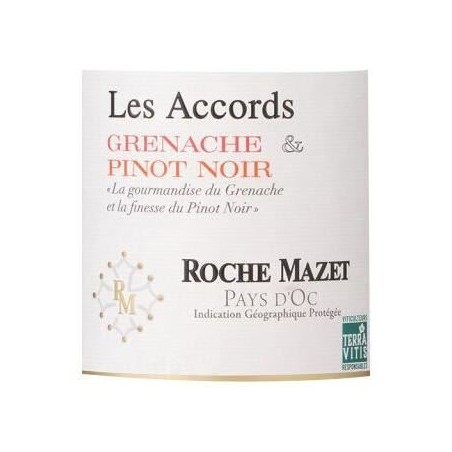 Les Accords de Roche Mazet Grenache & Pinot Noir 2024 Pays d'Oc - Vin rosé de Languedoc