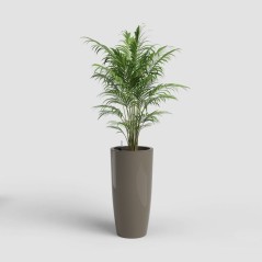 Pot de fleurs - ARTEVASI - Santorini SWS 78 BR - Intérieur/extérieur - Plastique - Ø40 x H78 cm - 72 L - Taupe