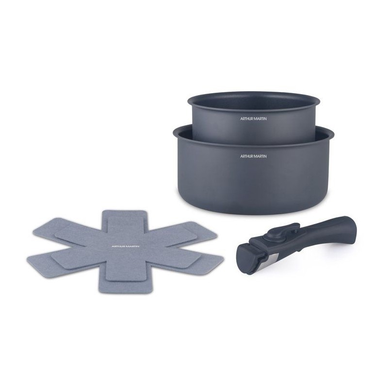 Set de 2 casseroles - Tous feux dont induction - ARTHUR MARTIN - AM298