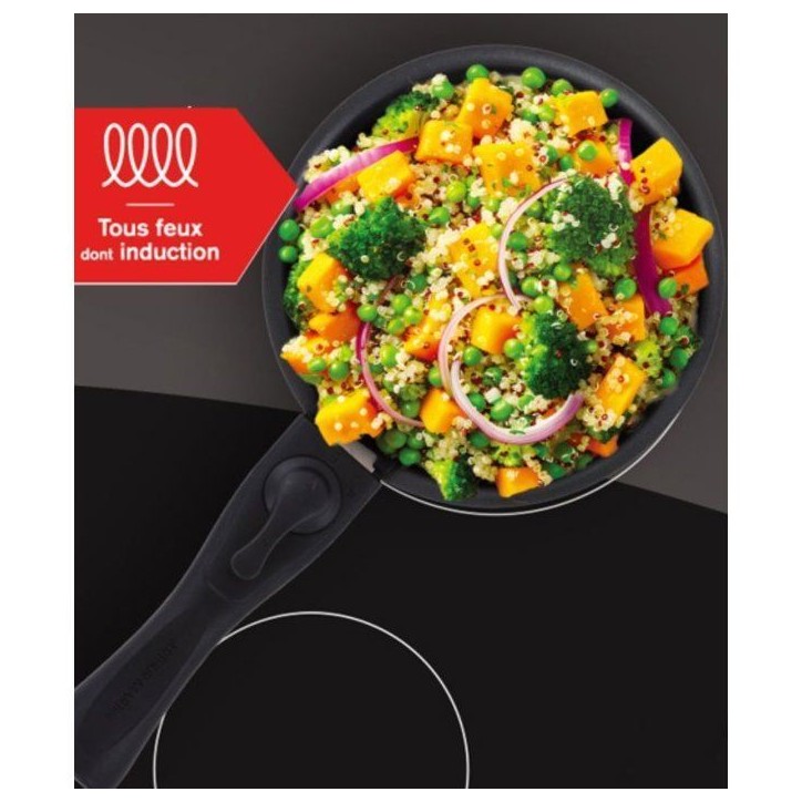 Set de 2 casseroles - Tous feux dont induction - ARTHUR MARTIN - AM2984 - Anti-adhésif - Ø 16-20 cm + Poignée amovible - Gris Set de 2 casseroles - Tous feux dont induction - ARTHUR MARTIN - AM2984 - Anti-adhésif - Ø 16-20 cm + Poignée amovible - Gris