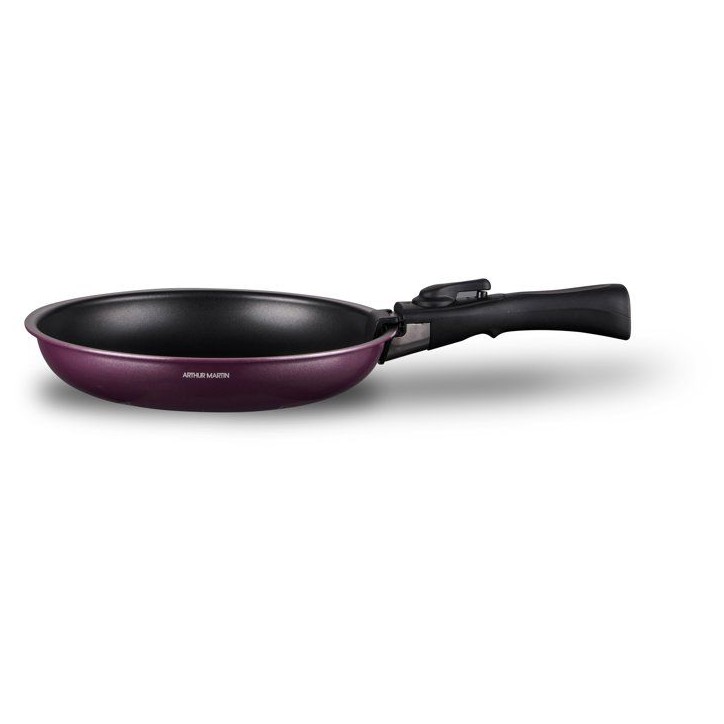 Batterie de cuisine - Tous feux dont induction - ARTHUR MARTIN - AM2991 - Aluminium revetement anti-adhésif - 10 pieces - Prune Batterie de cuisine - Tous feux dont induction - ARTHUR MARTIN - AM2991 - Aluminium revetement anti-adhésif - 10 pieces - Prune