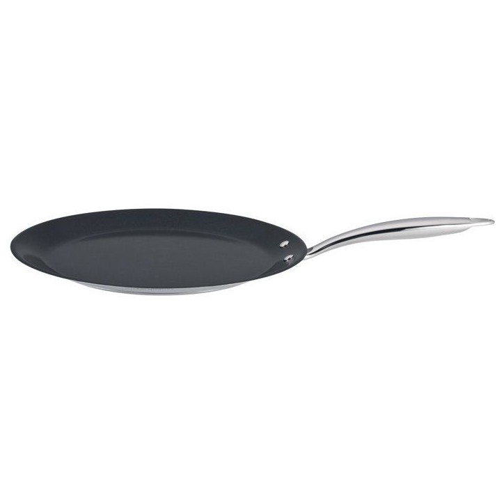 Crepiere grand chef - ARTHUR MARTIN - AM7248 - Ø28 cm - Inox 18/10 - Revetement céramique - Tous feux dont induction Crepiere grand chef - ARTHUR MARTIN - AM7248 - Ø28 cm - Inox 18/10 - Revetement céramique - Tous feux dont induction