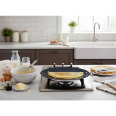 Crepiere grand chef - ARTHUR MARTIN - AM7248 - Ø28 cm - Inox 18/10 -