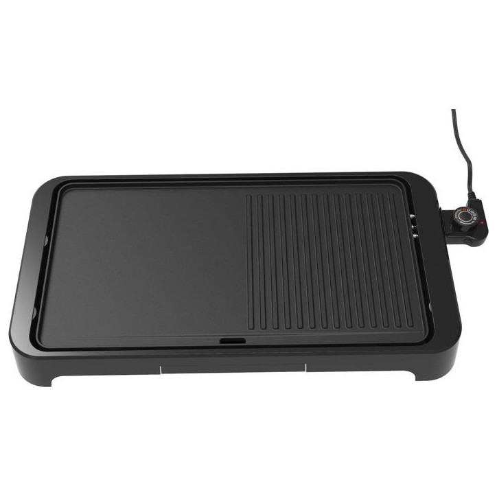 Plancha Grill électrique - ARTHUR MARTIN - AMPL204 - 2000 W - Double zone - Plaque anti-adhésive - Thermostat réglable - Noir Plancha Grill électrique - ARTHUR MARTIN - AMPL204 - 2000 W - Double zone - Plaque anti-adhésive - Thermostat réglable - Noir