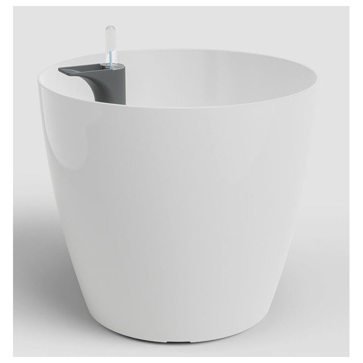 Pot de fleurs - ARTEVASI - San Remo SWS 30 BR - Intérieur/extérieur - Plastique - Ø30 x H27 cm - 14,5 L - Blanc Pot de fleurs - ARTEVASI - San Remo SWS 30 BR - Intérieur/extérieur - Plastique - Ø30 x H27 cm - 14,5 L - Blanc