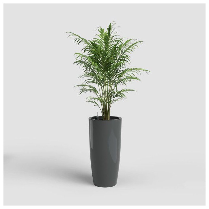 Pot de fleurs - ARTEVASI - Santorini SWS 65 BR - Intérieur/extérieur - Plastique - Ø33 x H65 cm - 43 L - Gris anthracite Pot de fleurs - ARTEVASI - Santorini SWS 65 BR - Intérieur/extérieur - Plastique - Ø33 x H65 cm - 43 L - Gris anthracite
