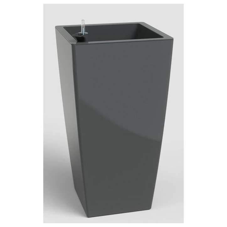 Pot de fleurs - ARTEVASI - Pisa SWS 60 BR - Intérieur/extérieur - Plastique - Ø33 x H61 cm - 45 L - Gris anthracite Pot de fleurs - ARTEVASI - Pisa SWS 60 BR - Intérieur/extérieur - Plastique - Ø33 x H61 cm - 45 L - Gris anthracite