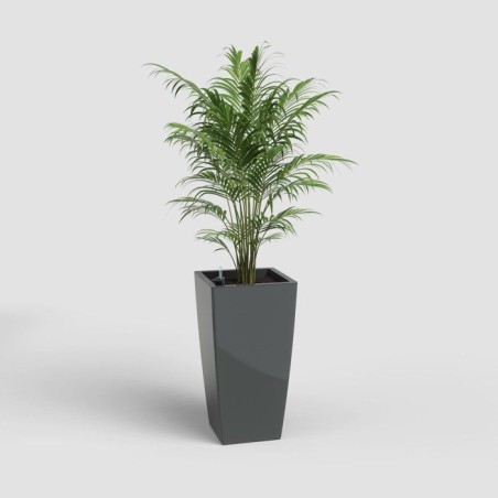 Pot de fleurs - ARTEVASI - Pisa SWS 60 BR - Intérieur/extérieur - Plastique - Ø33 x H61 cm - 45 L - Gris anthracite