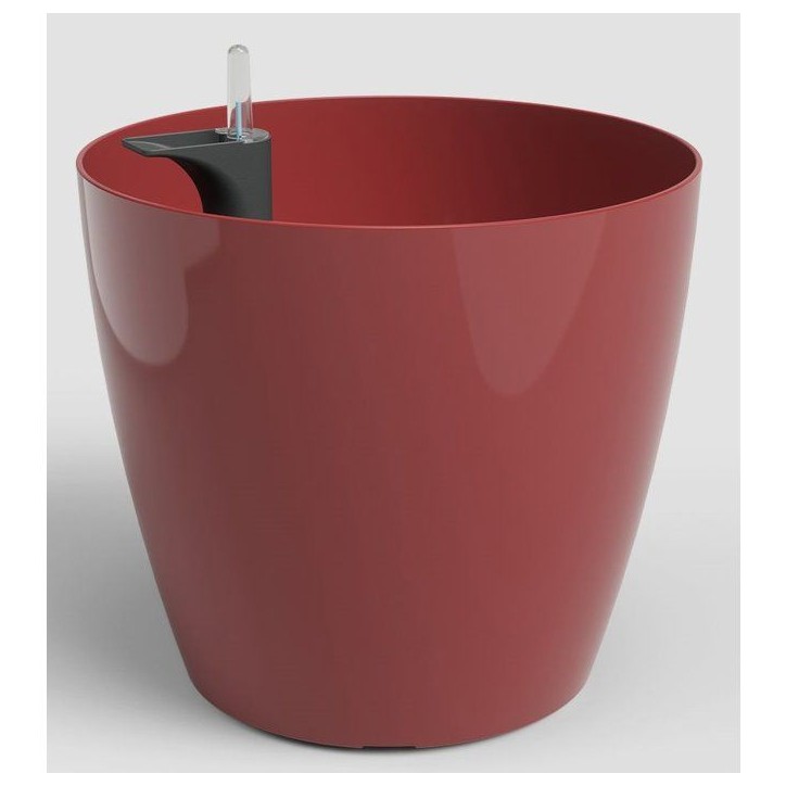 Pot de fleurs - ARTEVASI - San Remo SWS 30 BR - Intérieur/extérieur - Plastique - Ø30 x H27 cm - 14,5 L - Rouge foncé Pot de fleurs - ARTEVASI - San Remo SWS 30 BR - Intérieur/extérieur - Plastique - Ø30 x H27 cm - 14,5 L - Rouge foncé