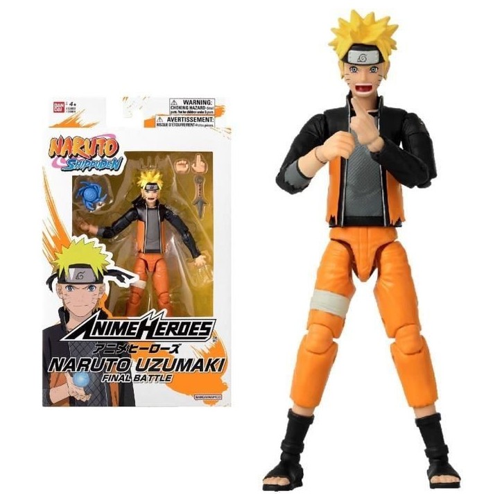 Figurine Anime Heroes - Bandai - Naruto Shippuden - Naruto Uzumaki (Final Battle) - 17 cm Figurine Anime Heroes - Bandai - Naruto Shippuden - Naruto Uzumaki (Final Battle) - 17 cm