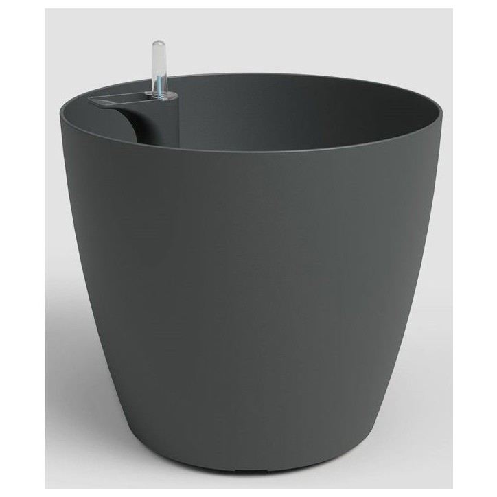 Pot de fleurs - ARTEVASI - San Remo SWS 36 MA - Intérieur/extérieur - Plastique - Ø36 x H33,5 cm - 25 L - Gris anthracite